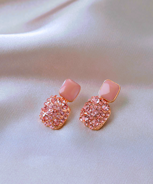 Radiant Yourself in Peachy Pink  Earrings