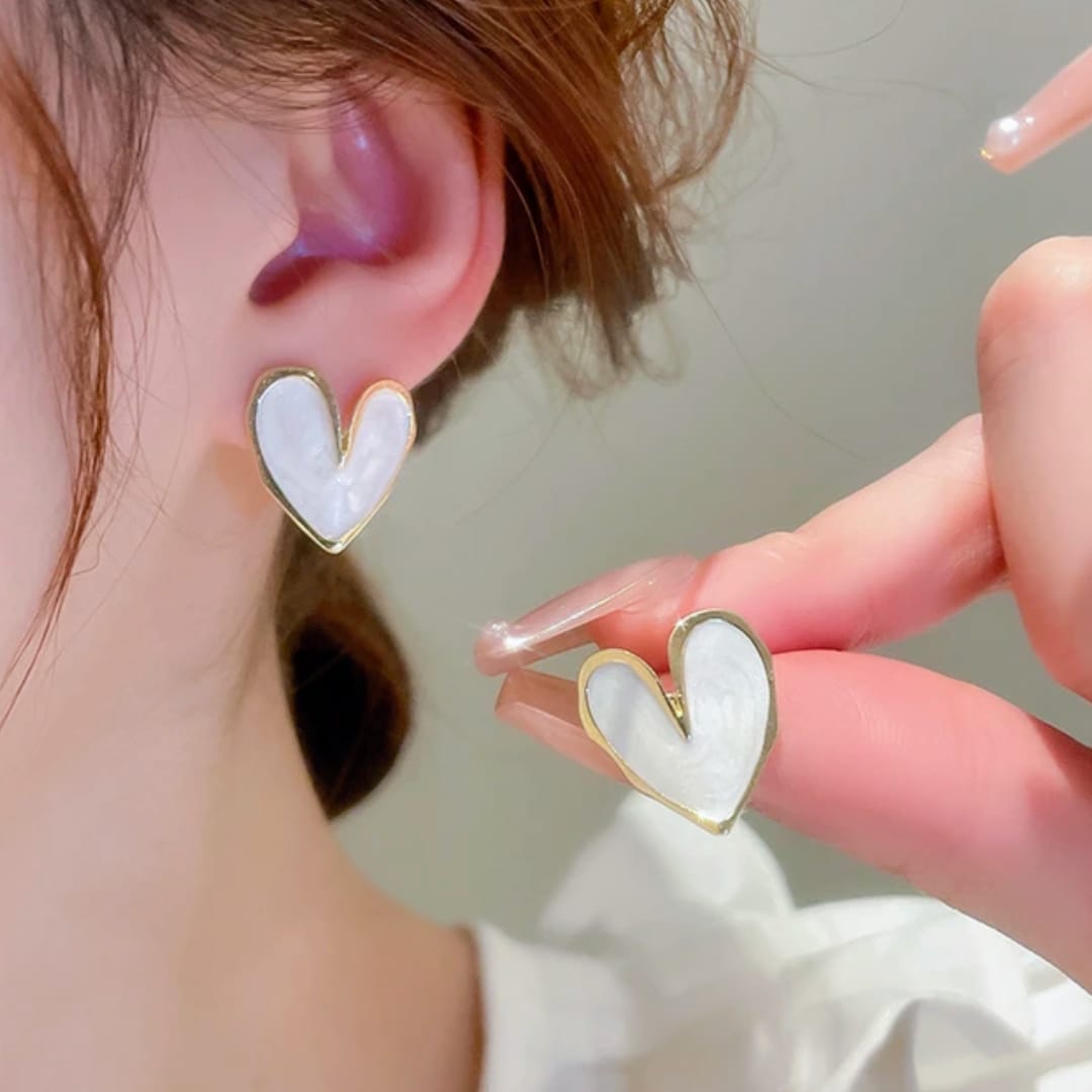 I Love You for Life Heart-shaped Earrings