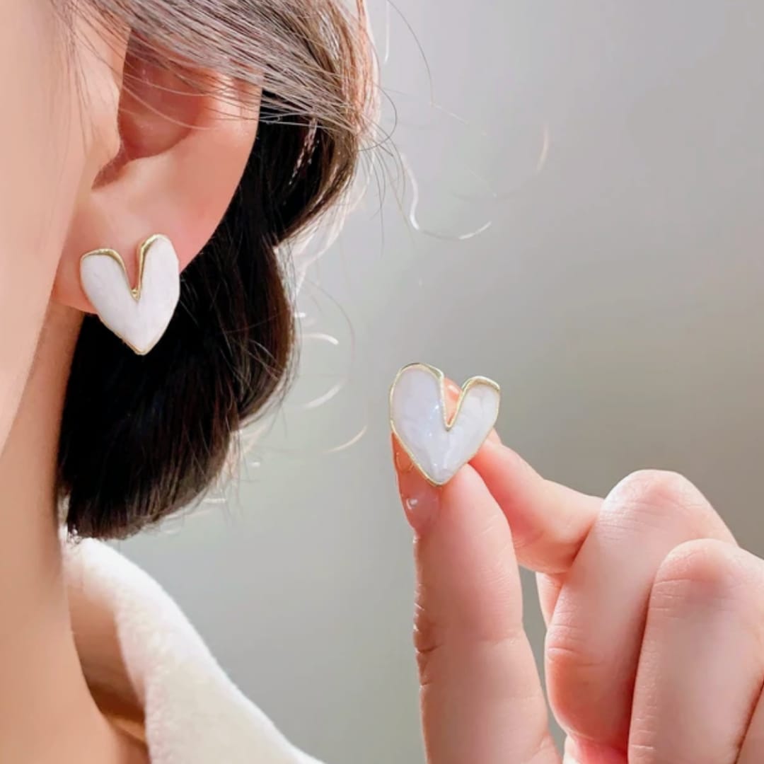 I Love You for Life Heart-shaped Earrings