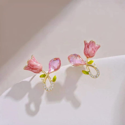 Blind Date Tulip Crystal Earrings