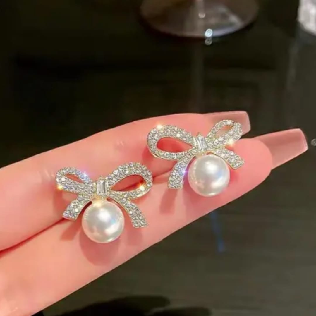 Tie your style Pearl Elegance Earrings