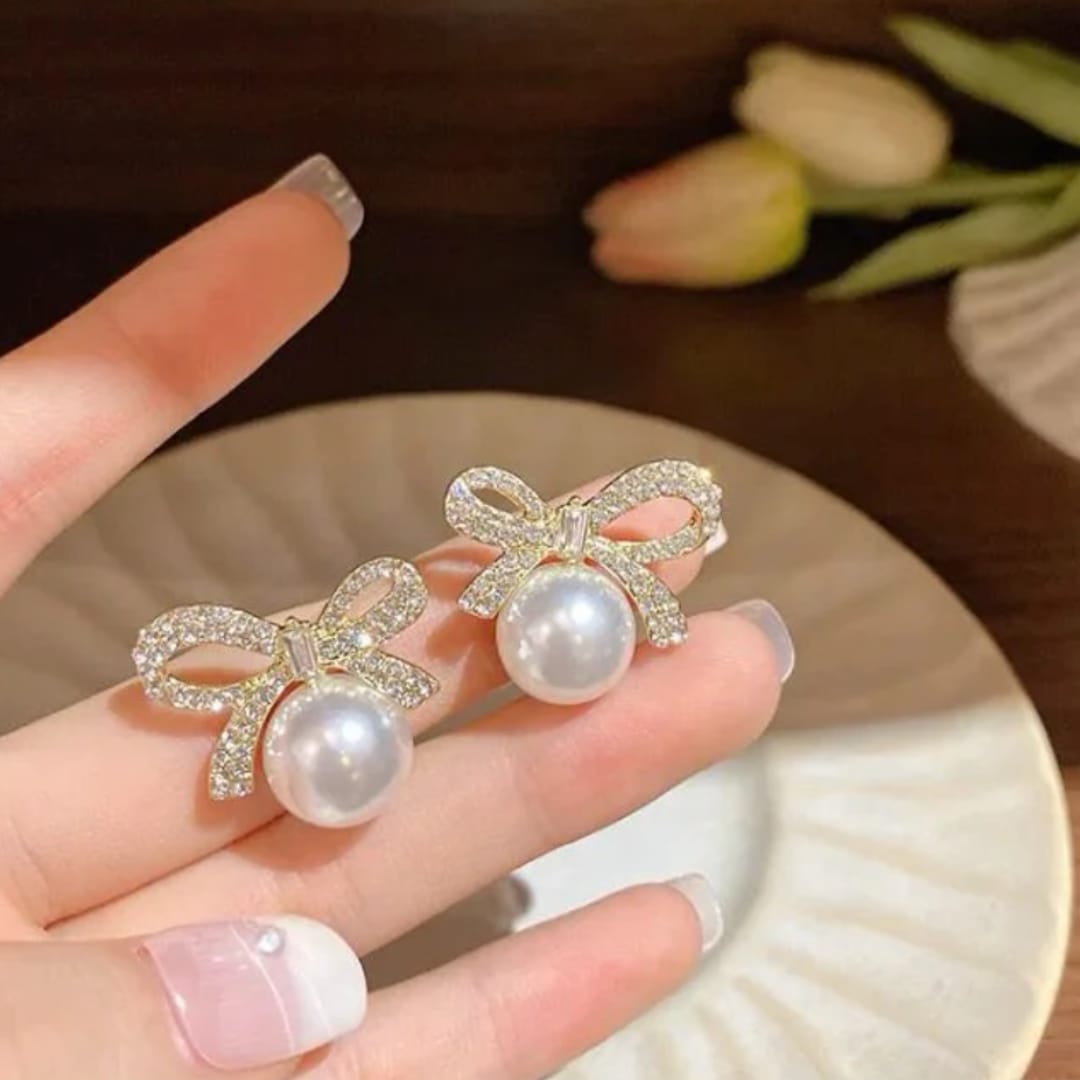 Tie your style Pearl Elegance Earrings